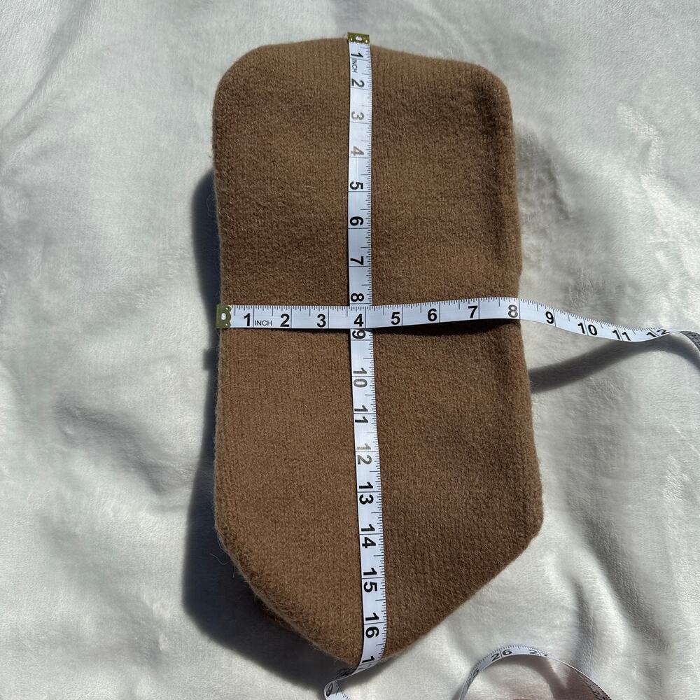 Lauren Manoogian Baby Bindle Bag Putty Cork Camel Highland Wool Alpaca Knit NWT - Picture 13 of 16